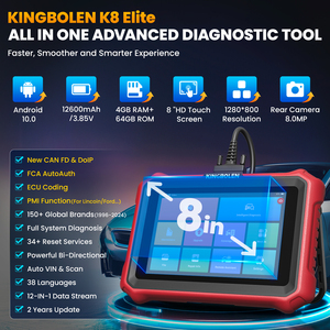 Kingbolen K8 Système complet OBD2 pour toutes les voitures CANFD DOIP avec 34 réinitialisations Mise à jour gratuite - Product Image 2