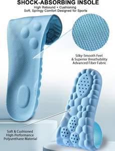 4D Bộ nhớ bọt PU thể thao massage lót mềm thoáng khí hấp thụ sốc thoải mái với vòm hỗ trợ cho chạy và thể thao sử dụng - Product Image 2