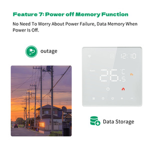 Termostato Inteligente WiFi con Pantalla LED TYSH Tuya, Precio de Fábrica, Buena Calidad, Control <span class=keywords><strong>Remoto</strong></span> por Aplicación Tuya para Habitaciones y Hoteles - Product Image 5