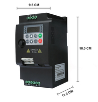 Convertisseur de fréquence intelligent triphasé VFD 0,75 kW 1,5 kW 2,2 kW 5,5 kW avec entrée monophasée RS485