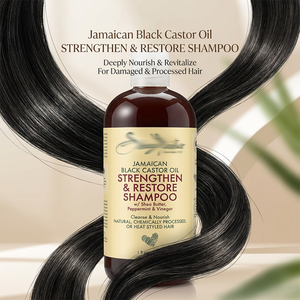 Crema Capilar 2 en 1 de Aceite de Ricino Negro Jamaicano y Manteca de Karité, Orgánica, Sin Silicona, Hipoalergénica, Unisex para Adultos, Limpieza Profunda - Product Image 5