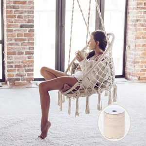 <span class=keywords><strong>Cordon</strong></span> de corde en coton tissé naturel doux de 5mm <span class=keywords><strong>cordon</strong></span> de couleurs multiples tressé creux diverses couleurs pour l'emballage en macramé et la décoration de bricolage - Product Image 6