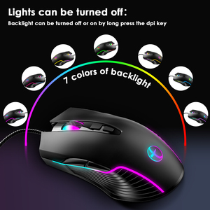 USB/Type-c Wired <strong>Mouse</strong> with RGB Light, Shaking <strong>Mouse</strong> to Prevent Computer Sleep Jiggler <strong>Mouse</strong> for Office, PC and Home Gaming - Product Image 3