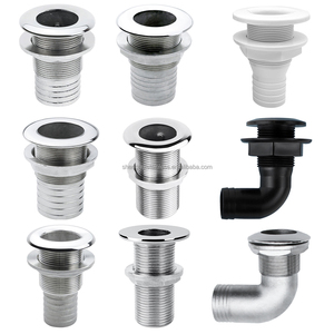 Зеркальная полированная лодка из нержавеющей стали 316, сквозное отверстие корпуса, морской сливной соединитель - Product Image 1