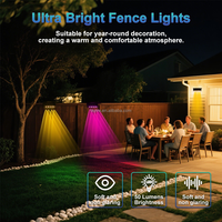 Nouveaux projecteurs solaires LED étanches IP65 pour la décoration murale extérieure de la maison dans le jardin, la cour, lampe murale solaire
