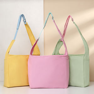 Bolsas de Compras de Lona de Algodón Reciclado Ecológicas Personalizadas con Bolsillo para Mujer - Product Image 3