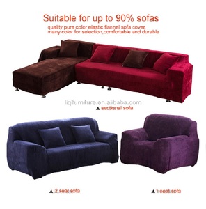 Autumn Winter Quality Soft Elastic Flannel Fabric Protective <strong>Sofa</strong> <strong>Cover</strong> for Sectional <strong>Sofas</strong>-Plain Style Wedding Hotel Use - Product Image 2