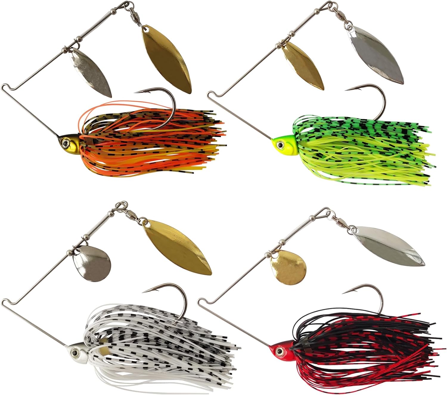5 Gonna Silicone Nero Solido 5″ Per Spinnerbait, Buzz Bait E Jig – DW Lures Per Tutte Le Acque