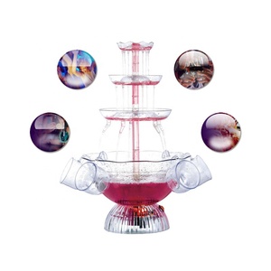 Fontaine à jus électrique de qualité supérieure, cascade de cocktails, machine à vin à 4 niveaux pour discothèques et bars - Product Image 5