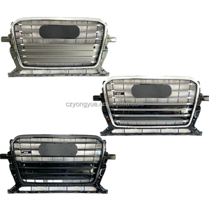 Griglia Anteriore SQ5 Sostitutiva, Griglie Auto Nero Lucido Cromato, Griglia Anteriore <span class=keywords><strong>Q5</strong></span> per <span class=keywords><strong>Audi</strong></span> <span class=keywords><strong>Q5</strong></span> 2013 2014 <span class=keywords><strong>2015</strong></span> - Product Image 1