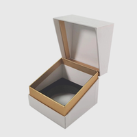Boîte cadeau rigide en carton kraft de luxe, pliable, magnétique, avec logo personnalisé imprimé, pour bijoux