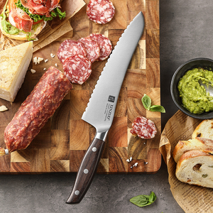 Couteaux de cuisine en acier inoxydable allemand de haute qualité pour trancher la viande, <span class=keywords><strong>couteau</strong></span> pour aliments congelés avec manche en bois de santal rouge - Product Image 4