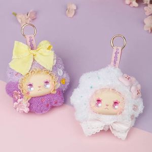 En stock 100% auténtico 8 piezas/caja Adorables muñecas de peluche de la <span class=keywords><strong>serie</strong></span> Emma Flower Seasons, cajas sorpresa con colgantes y llaveros de vinilo Kawaii - Product Image 6