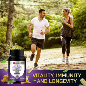Factory Direct <strong>Sea</strong> <strong>Moss</strong> 120 Capsules Black Seed Oil Ashwagandha Bladderwrack Vitamin D3 K2 Turmeric Vitality Immunity Longervity - Product Image 2