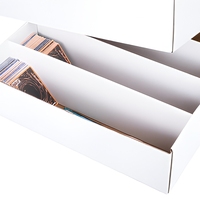 Boîte de rangement pour cartes à collectionner en carton ondulé recyclable avec logo personnalisé, impression par estampage