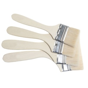 Wool Paint <b>Brush</b> 4 Inch 100mm Wooden Handle For Hardware Use - Product Image 3