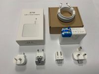 Câble Type C 67W tendance, charge rapide, accessoires électroniques, adaptateurs de chargeurs à broches interchangeables US, UK, AU, EU