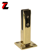 Base de fixation pour balustrade en verre en acier inoxydable SS2205 de qualité construction commerciale, pour terrasse d'hôtel contemporaine, charge lourde