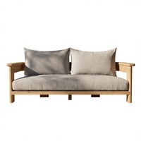 Ensemble de canapés modernes pour l'extérieur, chaise de loisirs, meubles de luxe en teck pour patio, balcon, jardin, imperméable et durable