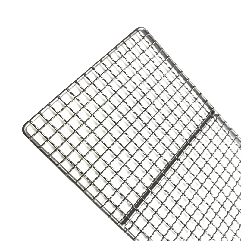 Outdoor barbecue net pure titanium mesh grill picnic portable camping BBQ grill grid