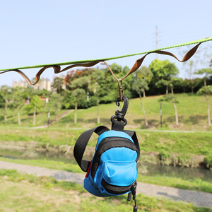 Outdoor PU Leather Hanging Rope With Hooks For Tent Tarp Clothesline Camping Storage Organization Accessory - Product Image 3