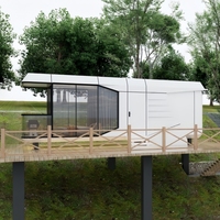 Maison en béton modulaire de maison en acier léger ignifuge pour la maison modulaire de magasin