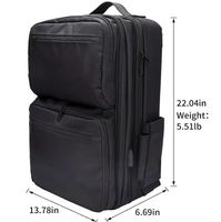 Sac à dos cosmétique de grande capacité sac de barbier sac à outils de coiffure trousse à cheveux sac à outils avec séparateurs détachables