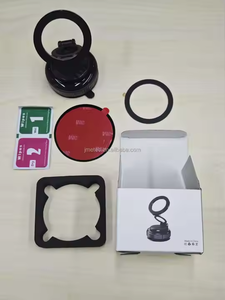 Support de téléphone magnétique à ventouse pliable de haute qualité Support de téléphone magnétique flexible sous vide réglable à 360 ° pour mur de voiture/salle de sport/miroir - Product Image 3