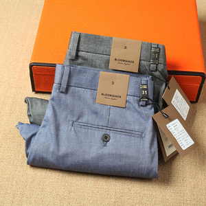 Pantaloni Casual da Uomo di Lusso Leggero, Taglio Sottile Primaverile <span class=keywords><strong>e</strong></span> Autunnale, Antipiega, Senza Stiratura, Gamba Dritta - Product Image 4