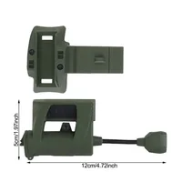1 lampe tactique pour casque MPLS CHARGE, 3 modes, laser vert, rouge, IR, économie d'énergie, chasse