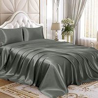 Élégant Vente Chaude Satin Taie D'oreiller Literie Couette Luxuriant