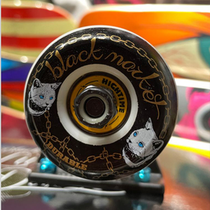 Roues de skateboard Black Market (BM) professionnelles style street, double courbure, 52/53mm, multi-modèles, 101a/102a - Product Image 6