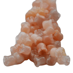Perles en pierre naturelle d'aventurine sculptées en forme de bourgeon de muguet, 8x10mm, pour la fabrication de bijoux, accessoires de bricolage, vente en gros - Product Image 5