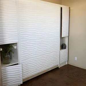 优质良好波浪效果装饰聚氯乙烯天花板墙面装饰DIY 3d墙板用于休息室装饰