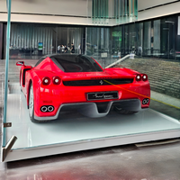 Escultura de Coche de Carreras de Fibra de Vidrio de Gran Tamaño, Estatua de Coche Superdeportivo a Escala Real con Acabado Brillante para Museo de Automóviles