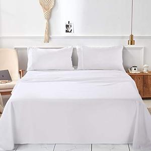 Bộ Ga Trải Giường Bằng Cotton Ai Cập Mềm Mại Giống Như 1800tc Bộ Ga Trải Giường Sợi Nhỏ 4 Món Cho Gia Đình Bộ Ga Trải Giường Màu Trơn - Product Image 3