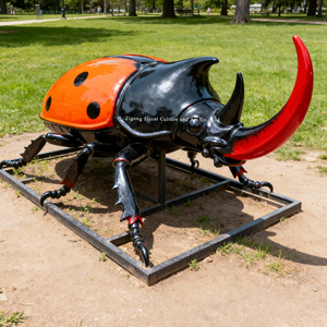 Mafsallı yaşam boyutu çelik/silikon <span class=keywords><strong>Beetle</strong></span> modeli açık/kapalı biyoloji öğretim için son derece detaylı gerçekçi böcek modeli - Product Image 2