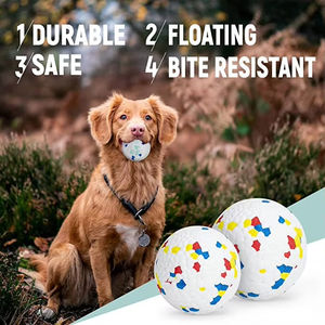 ETPU çevre dostu köpek topları oyuncaklar yıkılmaz dayanıklı kabarık yüzen kauçuk toplar agresif Chewers ve getirici köpekler için - Product Image 3