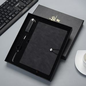 Nuovo Design in pelle Notebook e portachiavi penne in metallo Set regalo Logo personalizzato regalo per <span class=keywords><strong>uomo</strong></span> d'affari - Product Image 2