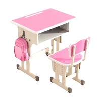 Ensemble bureau et chaise pour étudiants, table et chaise d'étude pour lycée, chaises et tables de classe