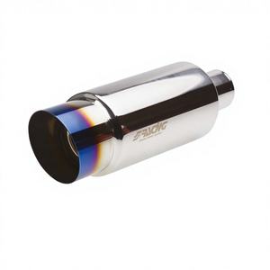 Silenziatore Rotondo Simoni Racing ID 51mm Inclinato in Acciaio Inox ESR086/B - Product Image 1