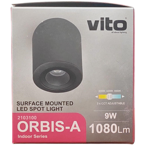 ไฟสปอร์ตไลท์ติดเพดาน LED 9W 3xCCT 1080lm 9x10 ซม. สีดำ - Product Image 2