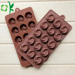 OKSILICONE Customized Nonstick Silicone Mold 3D Chocolate Mold For Making Jello Gummy Candy Moulds