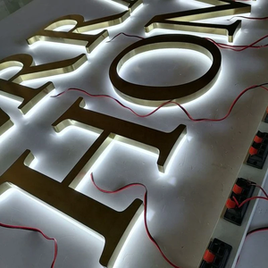 Custom LED Backlit Logo Signage Outdoor Indoor Waterproof Brand Name <b>Lighted</b> <b>Letter</b> Sign Manufacturer - Product Image 2