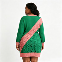 Robe Courte Mini Décontractée d'Été pour Femme, Rose et Verte, en Forme de Torsade, Personnalisée, Fournisseur OEM de l'Usine de Guangzhou
