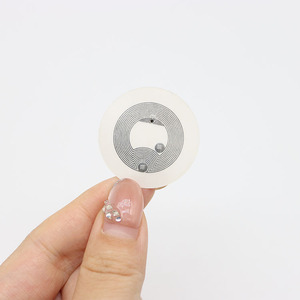 Autocollant NFC intelligent programmable rond 13,56 MHz, diamètre 25 mm, en rouleau, étiquette NFC à puce intégrée, directement de l'usine, <span class=keywords><strong>moins</strong></span> <span class=keywords><strong>cher</strong></span> - Product Image 2