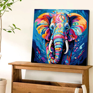 SINOART Kit Pittura a <span class=keywords><strong>Numeri</strong></span> per Principianti Adulti, Stampa <span class=keywords><strong>su</strong></span> <span class=keywords><strong>Tela</strong></span> 30x30cm, Set <span class=keywords><strong>con</strong></span> <span class=keywords><strong>Tela</strong></span> Stirata, Colori Acrilici e Pennelli - Product Image 6