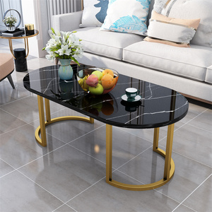 YQ Bàn Cà Phê Đá Cẩm Thạch Hiện Đại Đơn Giản Forever Bàn Trà Bắc Âu Sáng Tạo Bàn Tròn Ghế Sofa Cạnh - Product Image 6