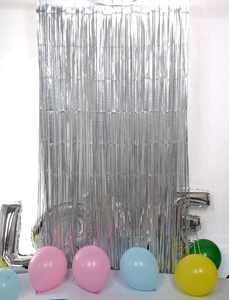 Feuille métallique droite du fabricant Fond scintillant Design créatif Décoration murale de fête Rideaux à franges scintillants en feuille d'or - Product Image 4