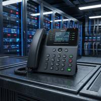 Téléphone IP Gigabit V63 avec écran couleur HD 2,8 pouces, PoE, double stackage, conférence locale 6 voies, 21 touches DSS, SIP VoIP, téléphone de bureau professionnel